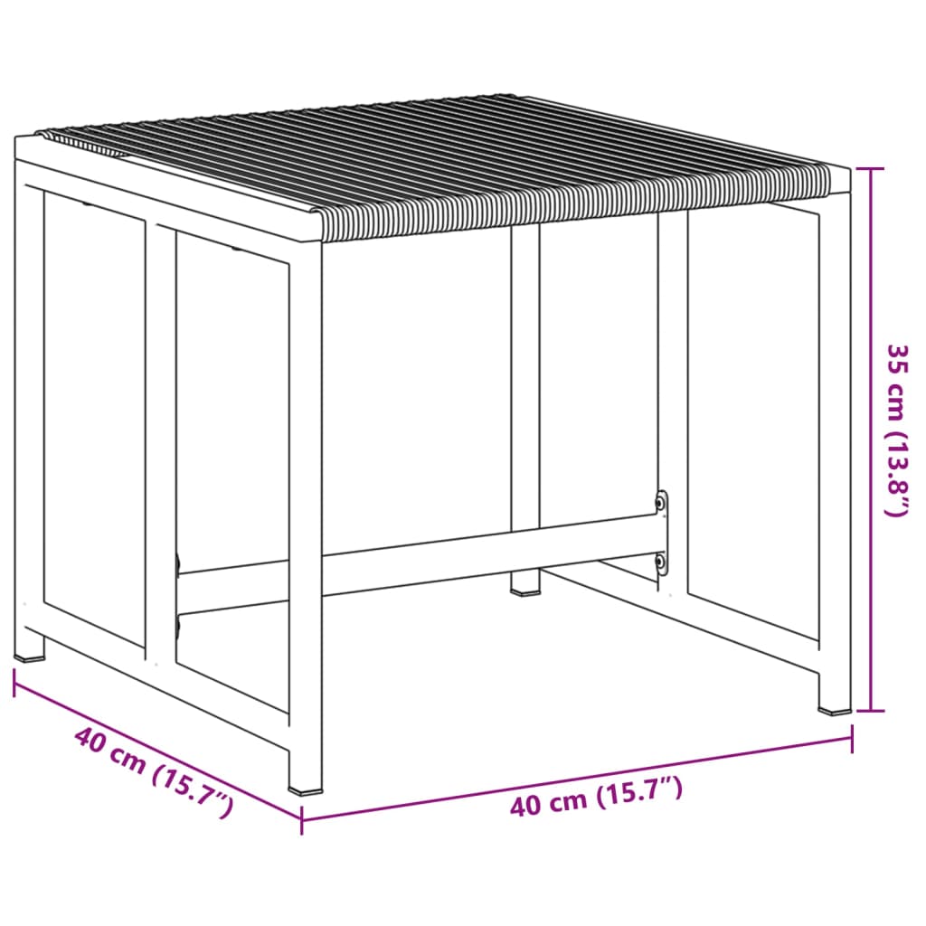 Taburetes de jardín 4 unidades ratán sintético negro