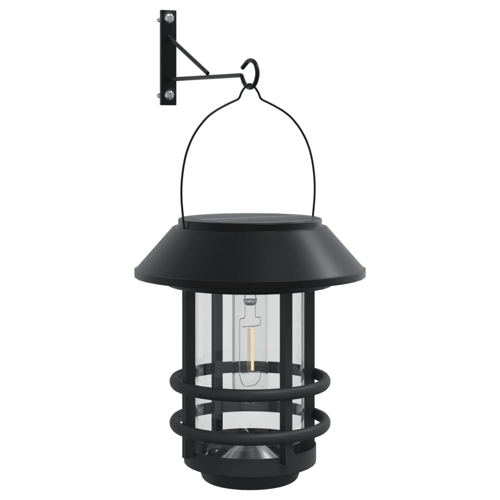 Faroles solares de pared de exterior luz blanca 2 uds