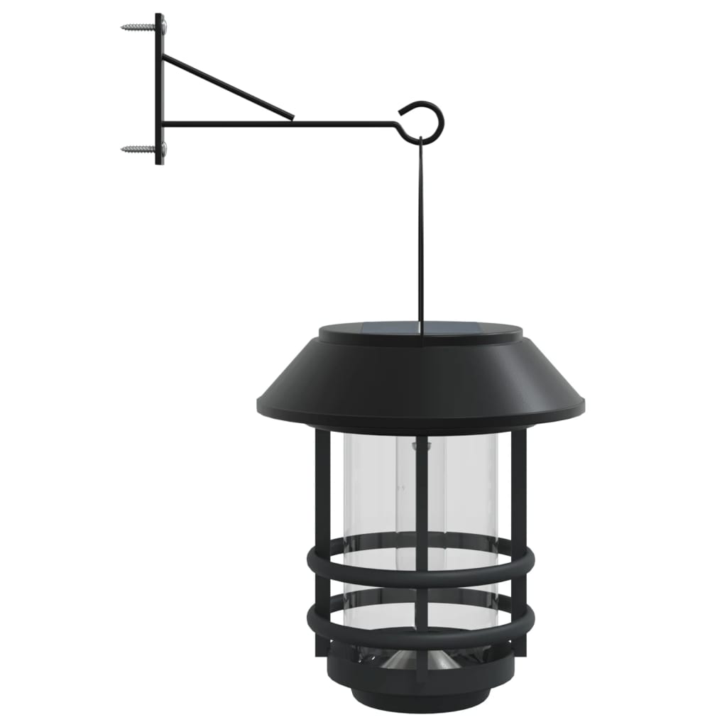 Faroles solares de pared de exterior luz blanca 2 uds