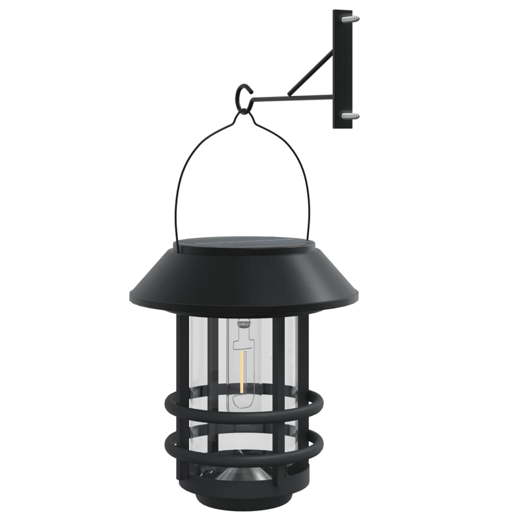 Faroles solares de pared de exterior luz blanca 2 uds