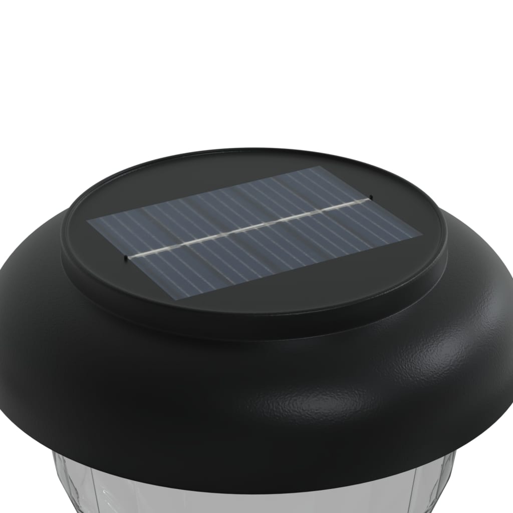 Lámpara solar de camino picos tierra 4 uds blanco calido y RGB