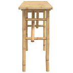 Mesa consola de bambú 115x39x75 cm