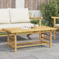 Mesa de centro de bambú 70x45x36 cm
