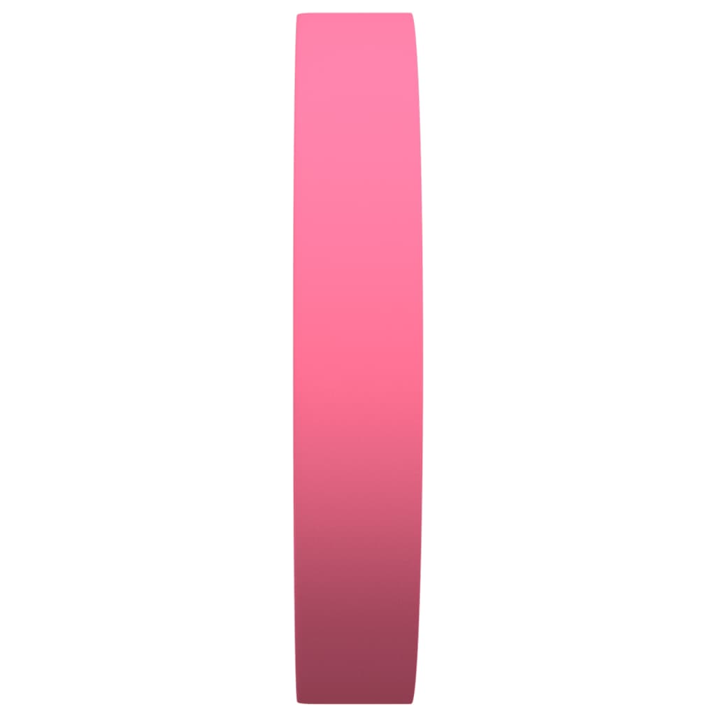 Reloj de pared poliestireno y cristal rosa Ø25,5 cm