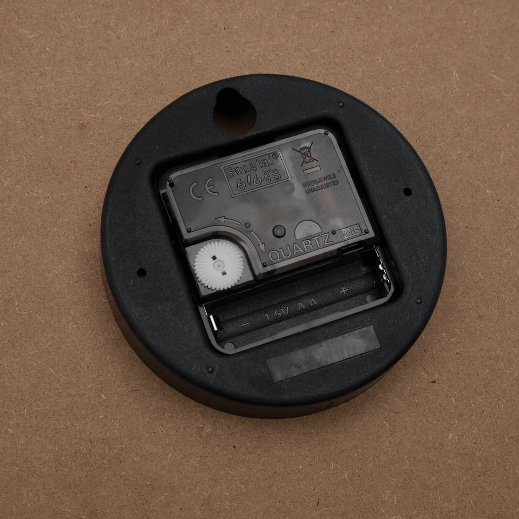 Reloj de pared con escalas y agujas luminosas amarillo Ø30 cm
