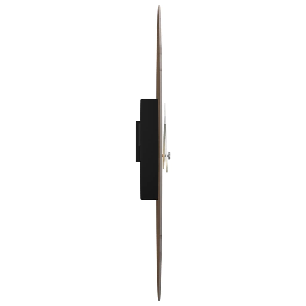 Reloj de pared de madera de ingeniería amarillo y negro Ø30 cm
