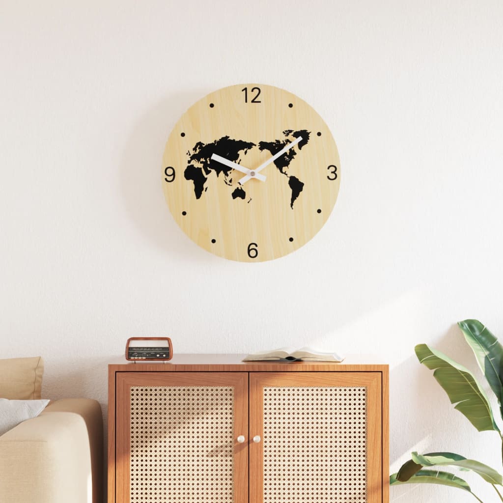 Reloj de pared de hierro dorado Ø50 cm