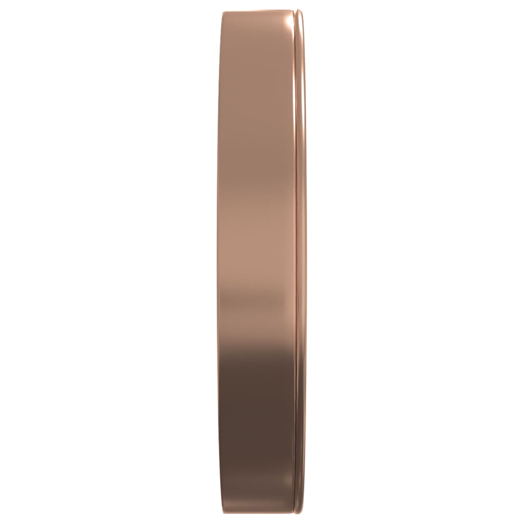 Reloj de pared poliestireno y cristal dorado y azul Ø29,5 cm