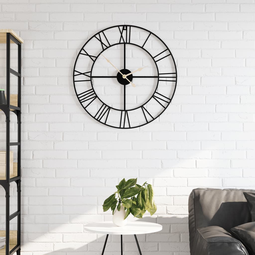 Reloj de pared de hierro dorado Ø50 cm