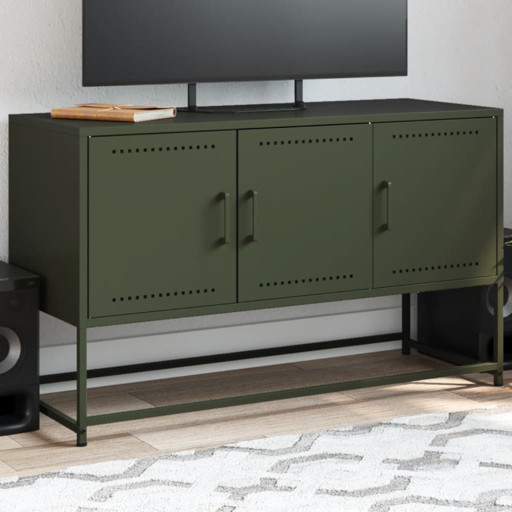 Mueble de TV acero gris antracita 68x39x50,5 cm