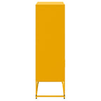 Aparador de acero amarillo mostaza 68,5x38,5x123,5 cm