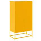 Aparador de acero amarillo mostaza 68,5x38,5x123,5 cm