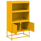 Aparador de acero amarillo mostaza 68,5x38,5x123,5 cm