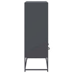 Aparador de acero antracita 68x39x111,5 cm