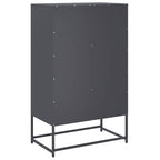 Aparador de acero antracita 68x39x111,5 cm
