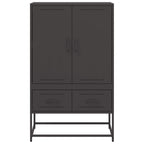 Aparador de acero negro 68x39x111,5 cm