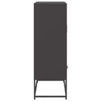 Aparador de acero negro 68x39x111,5 cm
