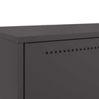 Aparador de acero negro 68x39x111,5 cm