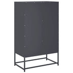 Aparador de acero antracita 68x39x111,5 cm