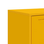 Aparador de acero amarillo mostaza 100,5x39x72 cm