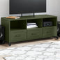 Mueble de TV acero amarillo mostaza 68x39x43,5 cm