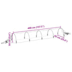 Túnel de malla fibra de vidrio y PP 1,5x5 m