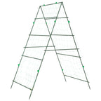 Enrejado jardín plantas trepadoras marco A acero 99x90x175,5 cm