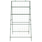 Enrejado jardín plantas trepadoras marco A acero 99x90x175,5 cm