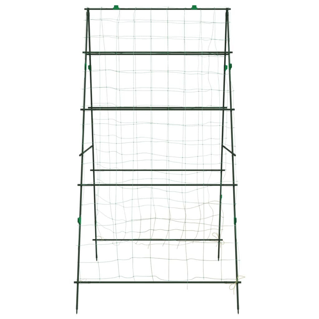 Enrejado jardín plantas trepadoras marco A acero 99x90x175,5 cm