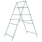 Enrejado jardín plantas trepadoras marco A acero 99x90x175,5 cm