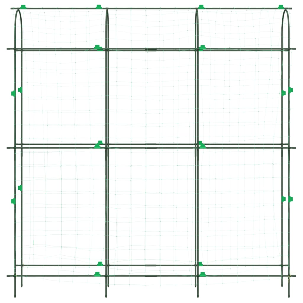 Enrejado jardín plantas trepadoras forma U acero 181x31x182,5cm