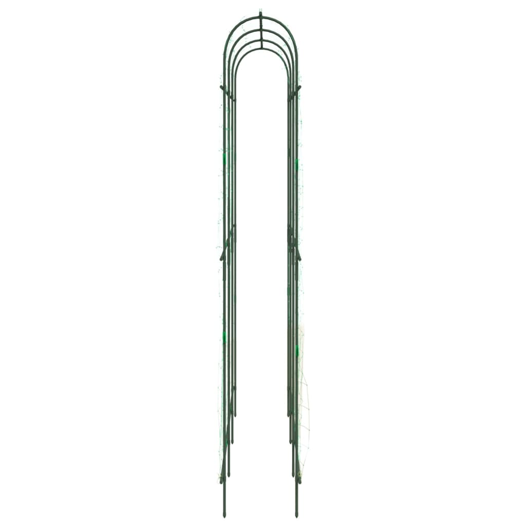 Enrejado jardín plantas trepadoras forma U acero 181x31x182,5cm