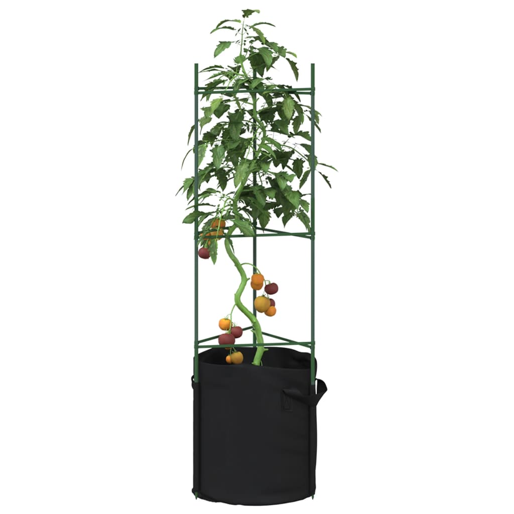 Tutor para tomates 2 unidades acero y PP 116 cm