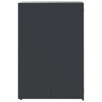 Cubo de basura con ruedas para cubo individual antracita 69x79x117 cm acero