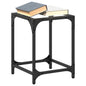 Mesa de centro superficie de vidrio 2 uds acero 40x40x45 cm