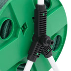 Carrete de rollo para manguera de pie PVC verde 20 m