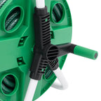 Carrete de rollo para manguera de pie PVC verde 20 m