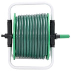 Carrete de manguera de pie con set racores PVC verde 0,5" 20 m