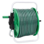Carrete de manguera de pie con set racores PVC verde 0,5" 20 m