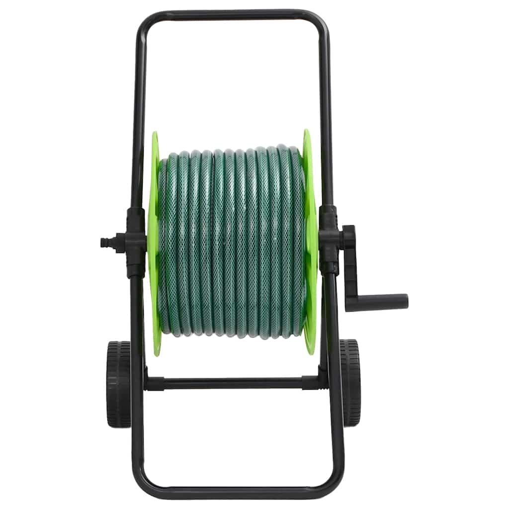 Carrete de manguera con set de racores PVC verde 0,5" 30 m