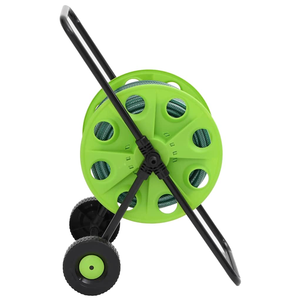 Carrete de manguera con set de racores PVC verde 0,5" 30 m