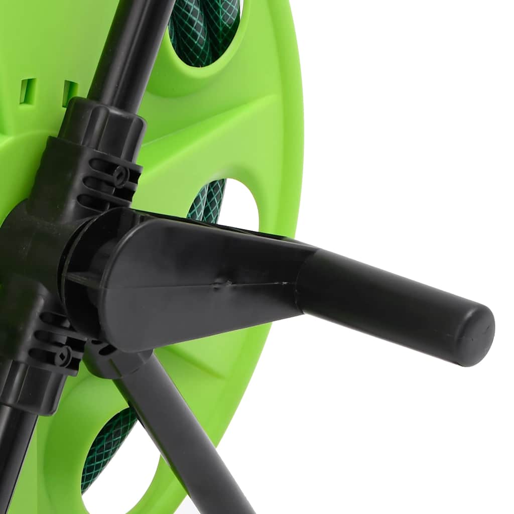 Carrete de manguera con set de racores PVC verde 0,5" 30 m