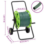 Carrete de manguera con set de racores PVC verde 0,5" 30 m