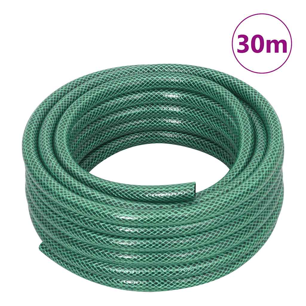 Carrete de manguera con set de racores PVC verde 0,5" 30 m
