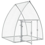 Conejera acero galvanizado plateado 105x100x120 cm
