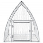 Conejera acero galvanizado plateado 105x100x120 cm