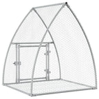 Conejera acero galvanizado plateado 105x100x120 cm