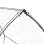Conejera acero galvanizado plateado 105x100x120 cm