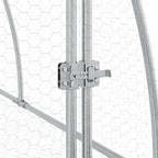 Conejera acero galvanizado plateado 105x100x120 cm