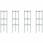 Tutores para tomates 4 unidades acero y PP 116 cm